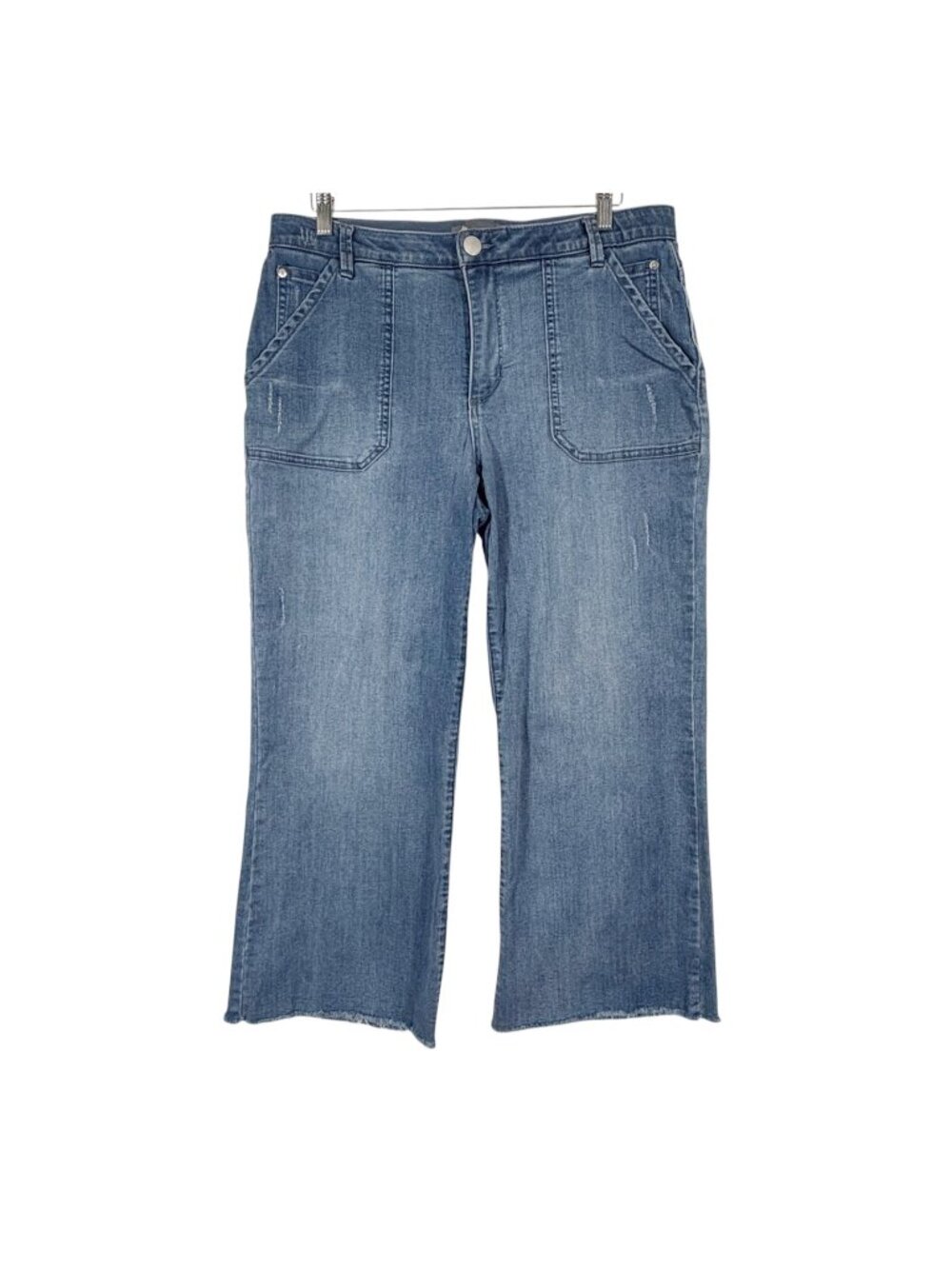 Democracy Ab Technology Wide Leg Cropped Jeans Size 14